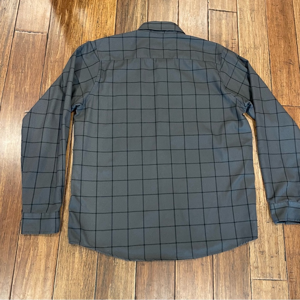 DIXXON Flannel Company “The Lafayette”, Long Sleeve Gray Plaid Button-up Shirt - Picture 4 of 9